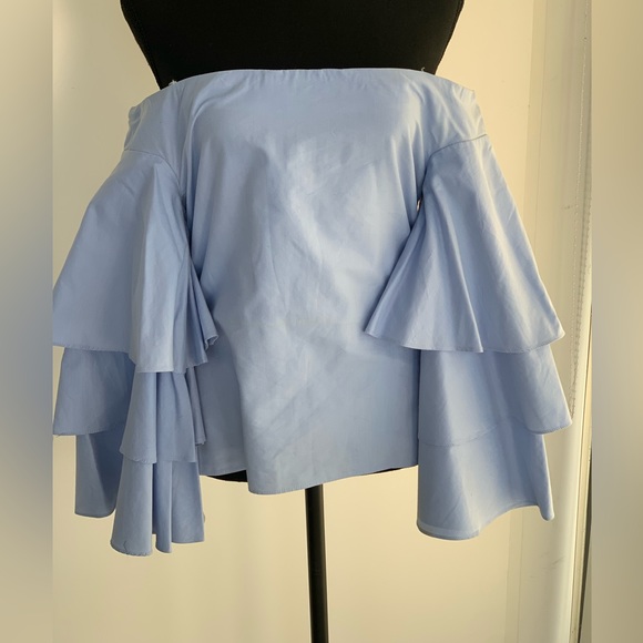 Endless Rose Off Shoulder Flared Sleeves Top - Picture 5 of 5